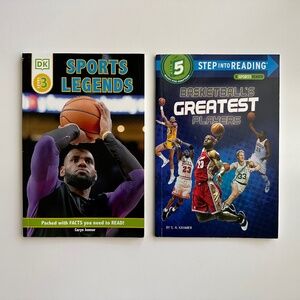“Sports Legends” and “Basketball’s Greatest Legends” - learning to read books
